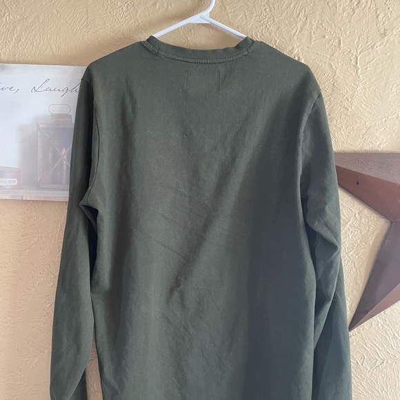 Authentic Mens Green Champion Athletic Wear Long Sleeve Shirt - Picture 2 of 3